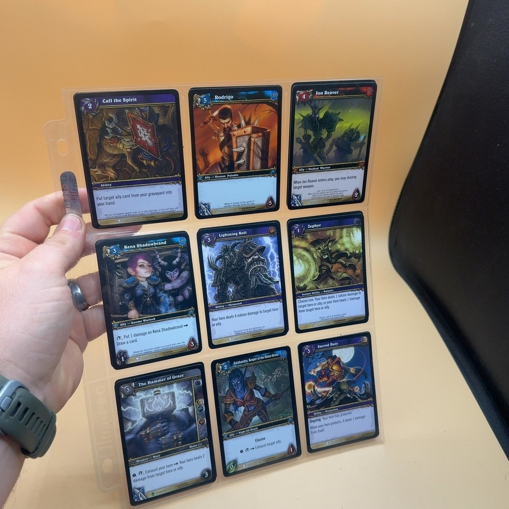 World of Warcraft TCG 18 Card Lot Mixed Sets Allies Abilities